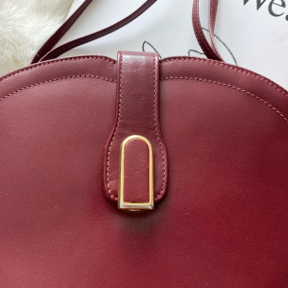Vintage Ponte Vecchio Italian Leather Crossbody Bag - Picture 2 of 11
